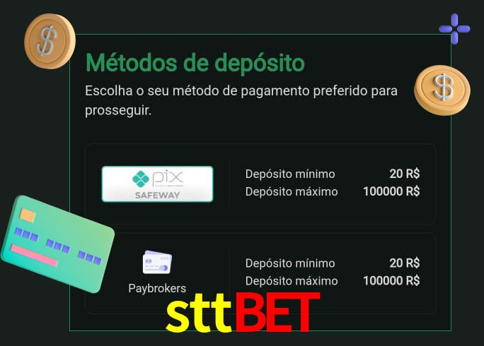 O cassino sttbet oferece uma grande variedade de métodos de pagamento